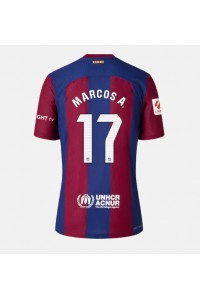 Fotbalové Dres Barcelona Marcos Alonso #17 Dámské Domácí Oblečení 2023-24 Krátký Rukáv